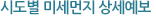 시도별 미세먼지 상세예보