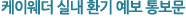 케이웨더 실내환기 예보통보